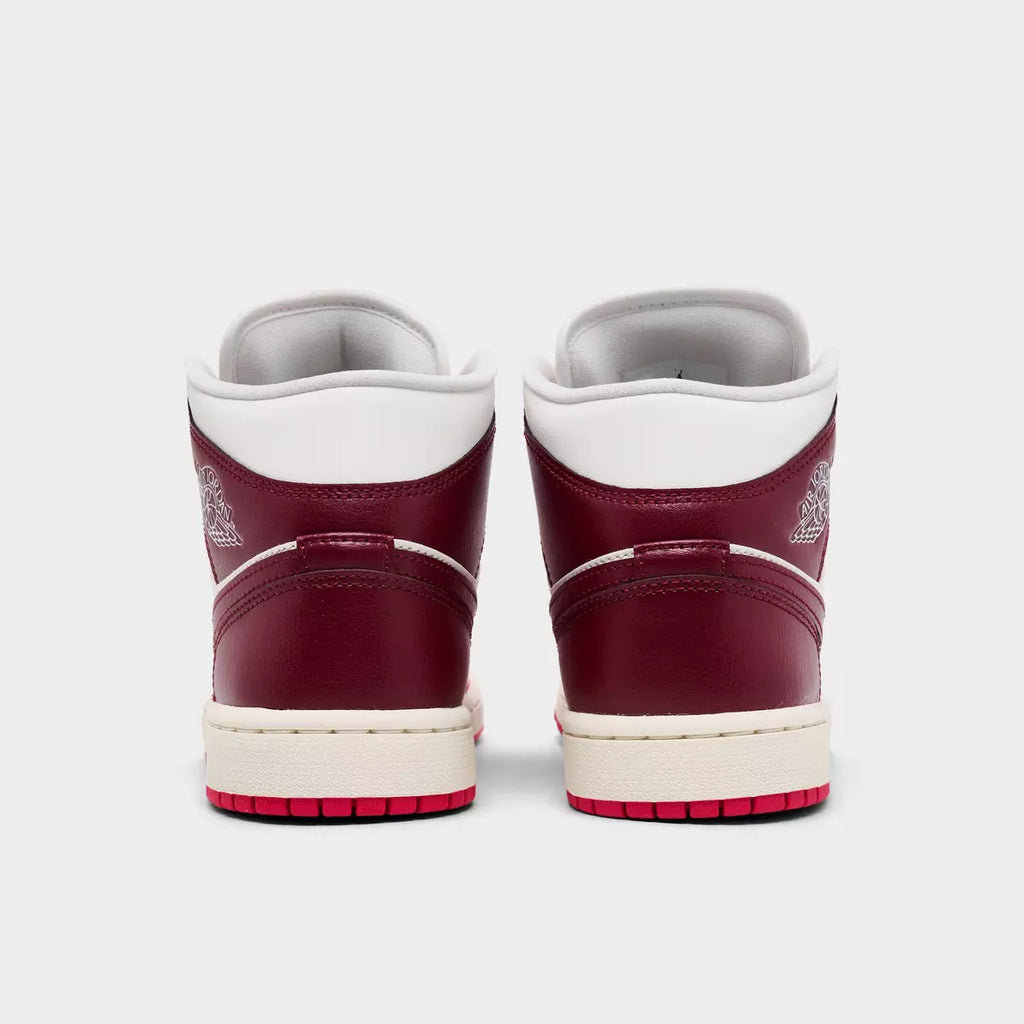 [BQ6472-119] WOMENS AIR JORDAN RETRO 1 MID 'SAIL MYSTIC HIBISCUS'