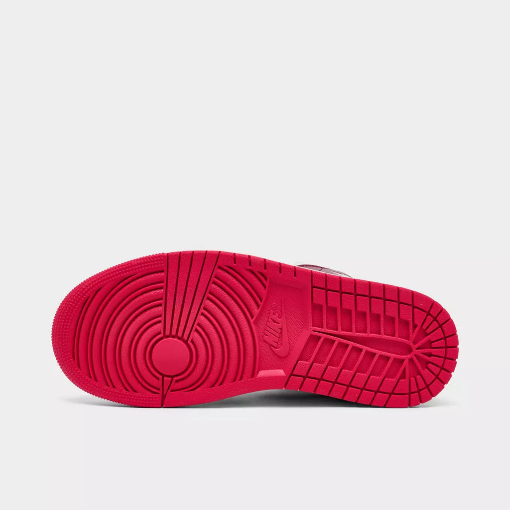 [BQ6472-119] WOMENS AIR JORDAN RETRO 1 MID 'SAIL MYSTIC HIBISCUS'