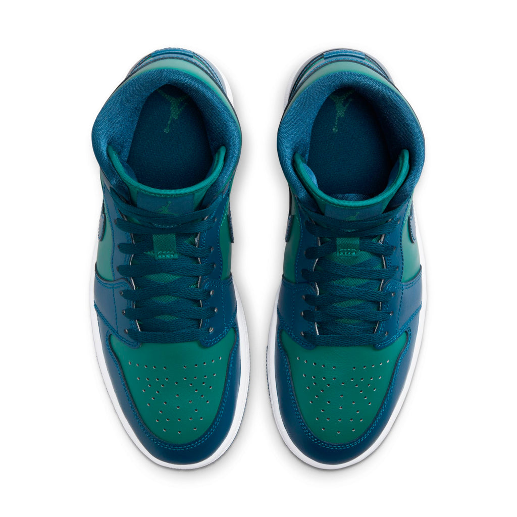 [BQ6472-301] Womens Air Jordan RETRO1 MID 'TEAL FRENCH BLUE'