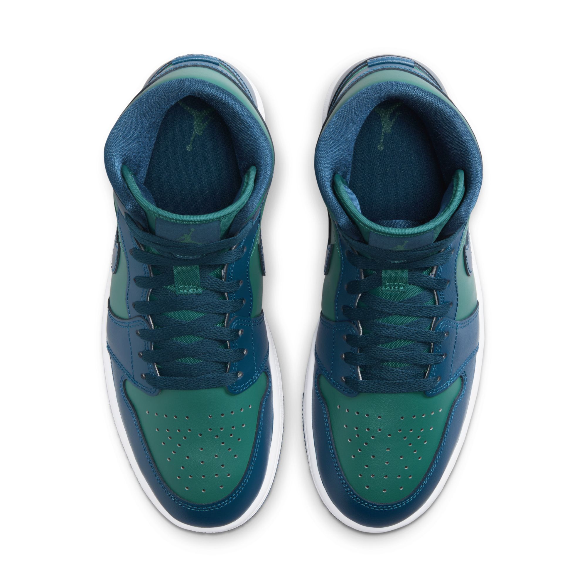 [BQ6472-301] Womens Air Jordan RETRO1 MID 'TEAL FRENCH BLUE'