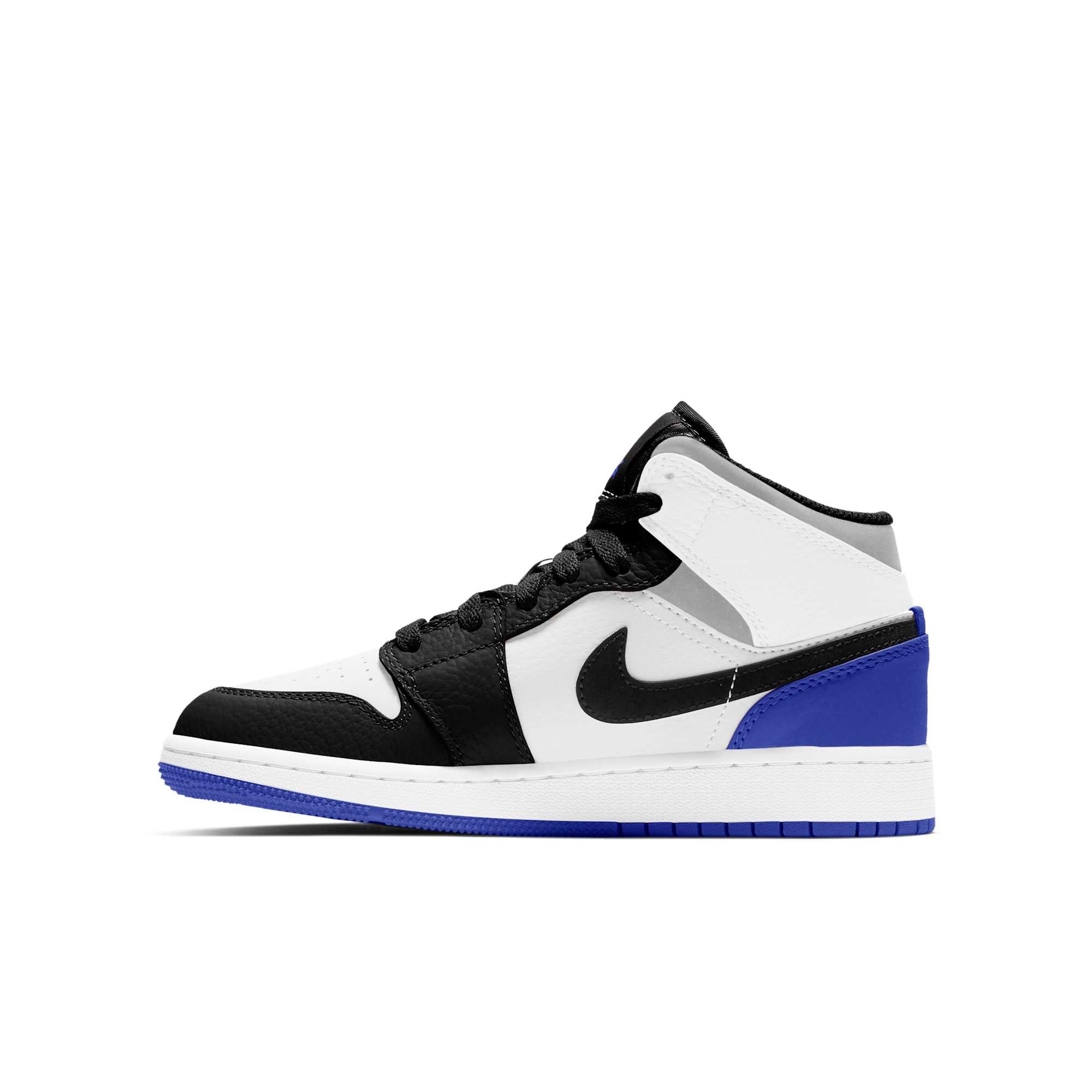 [BQ6931-102] Grade School Air Jordan Retro 1 Mid 'White Black Royal' (GS)