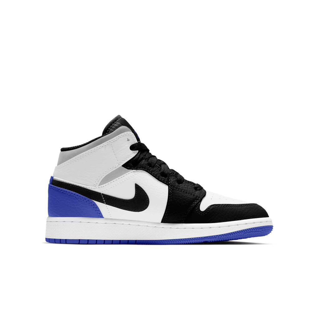 [BQ6931-102] Grade School Air Jordan Retro 1 Mid 'White Black Royal' (GS)