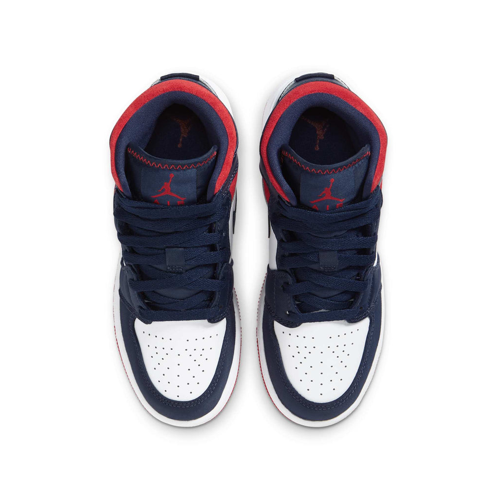 [BQ6931-104] Grade School Air Jordan Retro 1 Mid 'SE USA' (GS)