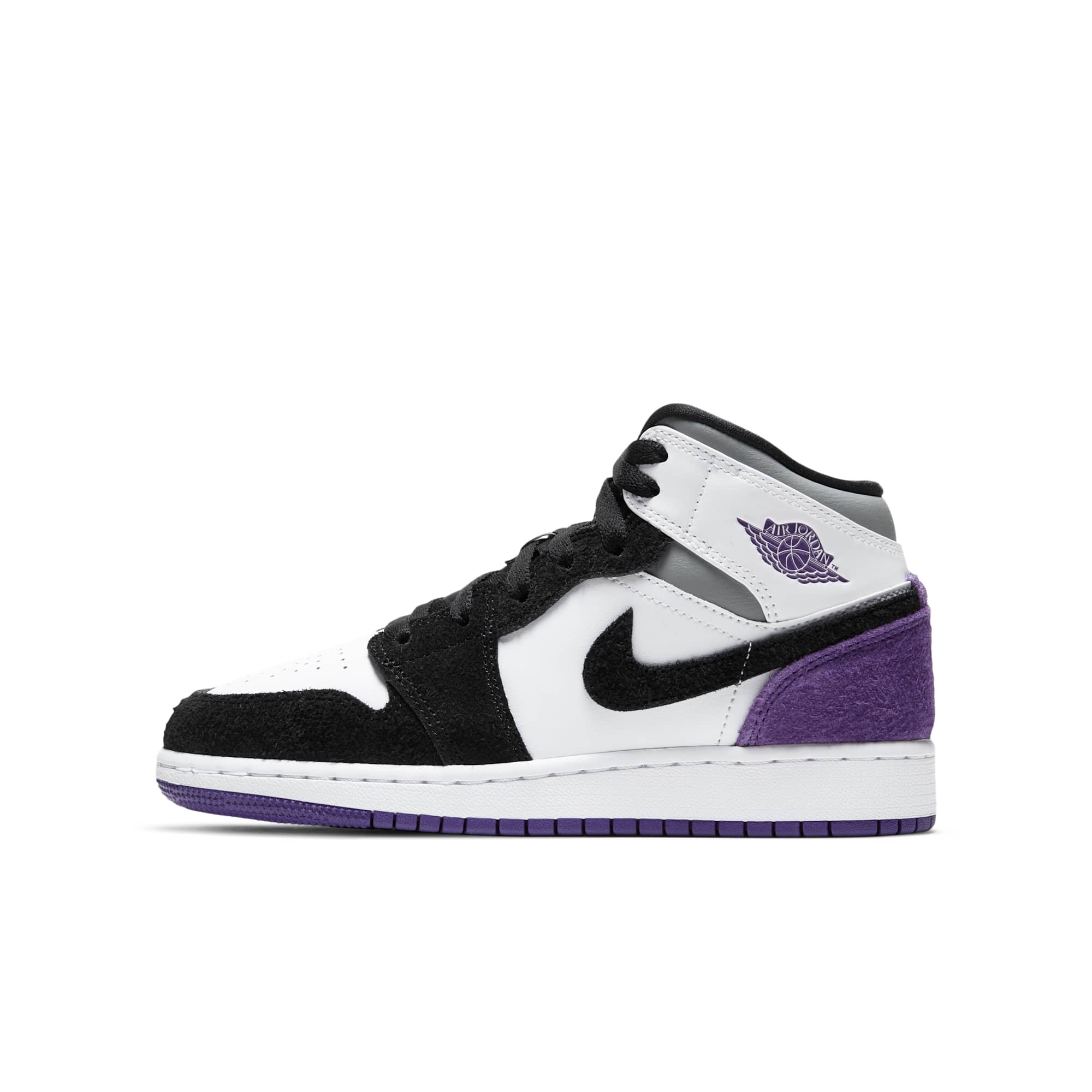 [BQ6931-105] Grade School Air Jordan Retro 1 Mid 'SE Purple' (GS)