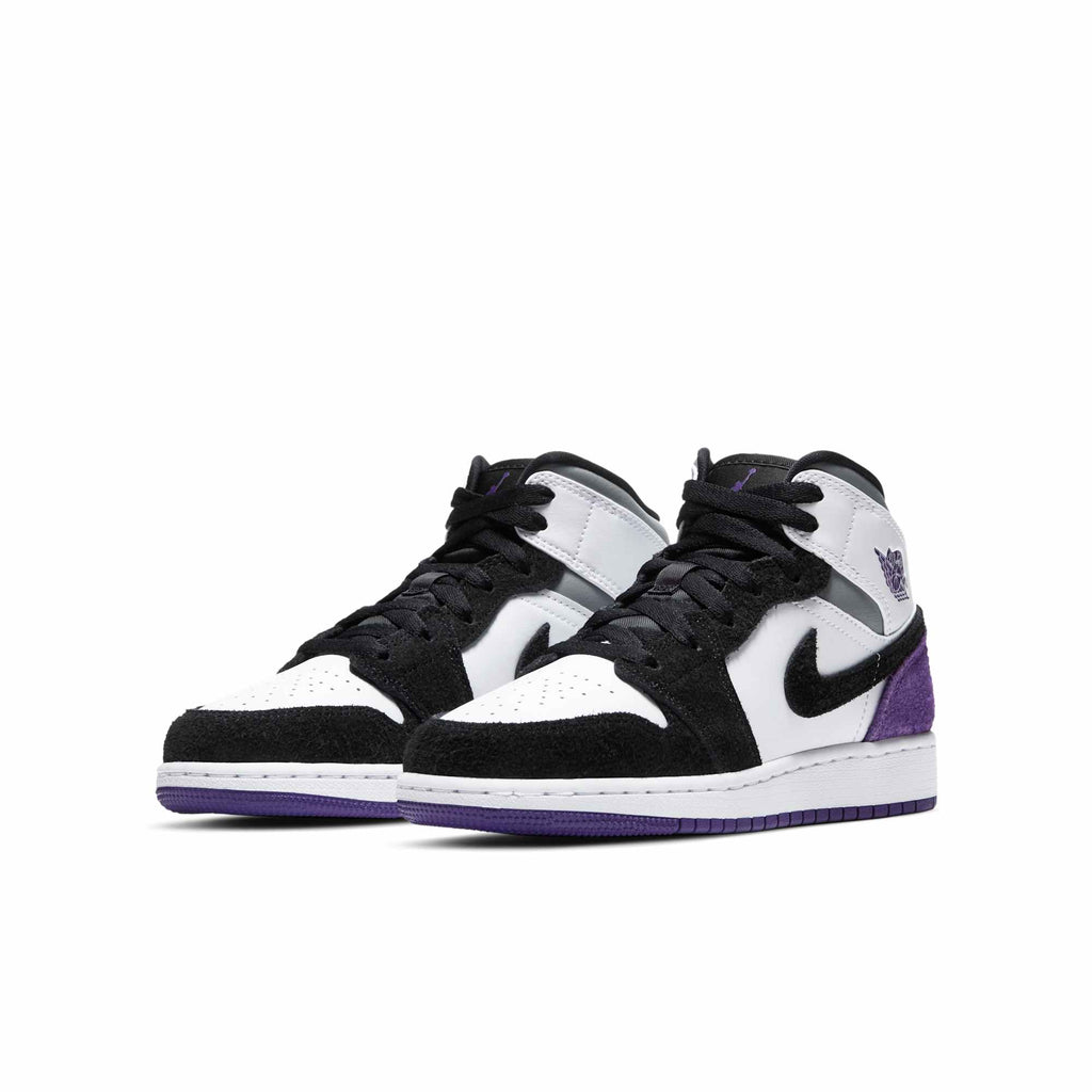 [BQ6931-105] Grade School Air Jordan Retro 1 Mid 'SE Purple' (GS)