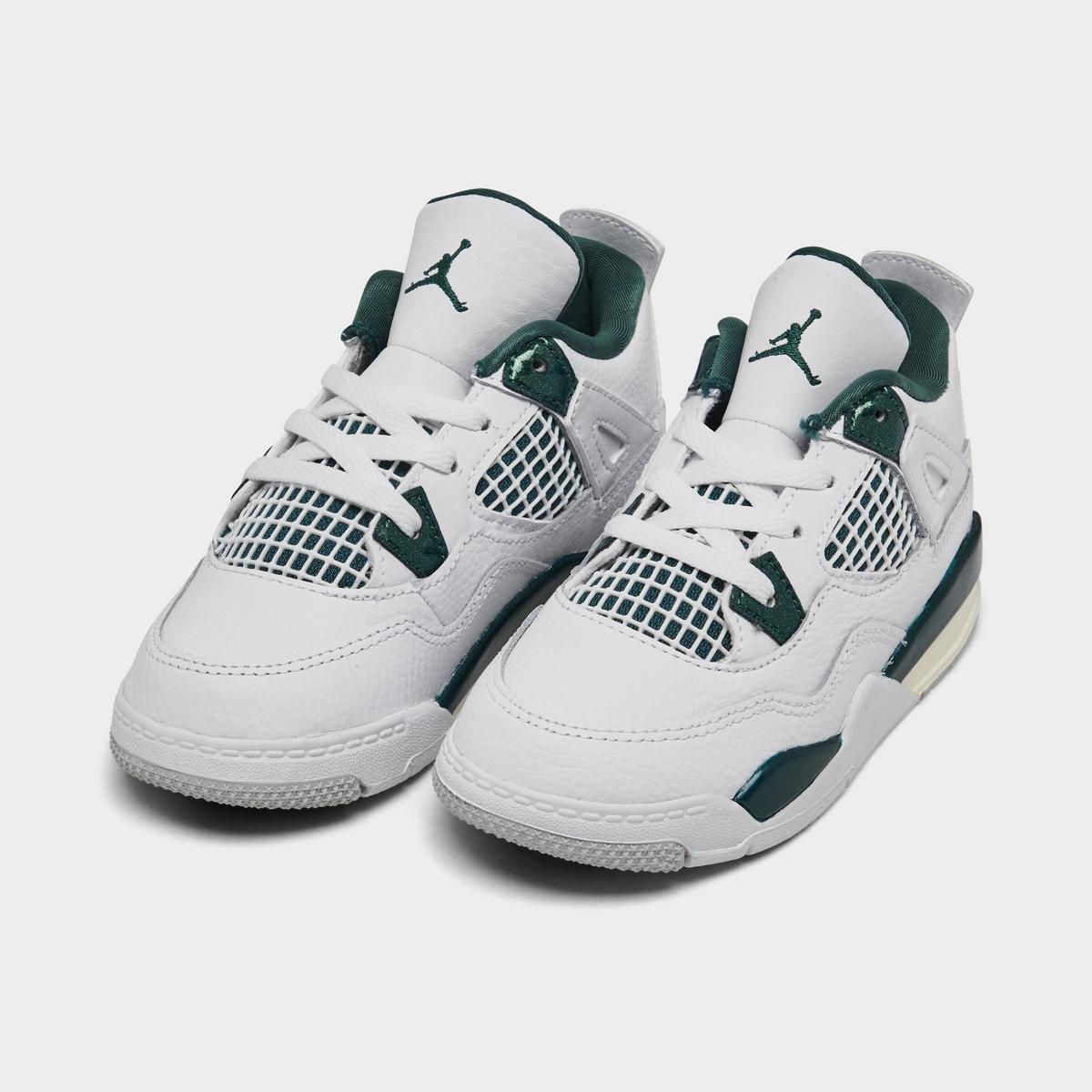 [BQ7670-103] TODDLERS AIR JORDAN RETRO 4 'OXIDIZED GREEN'
