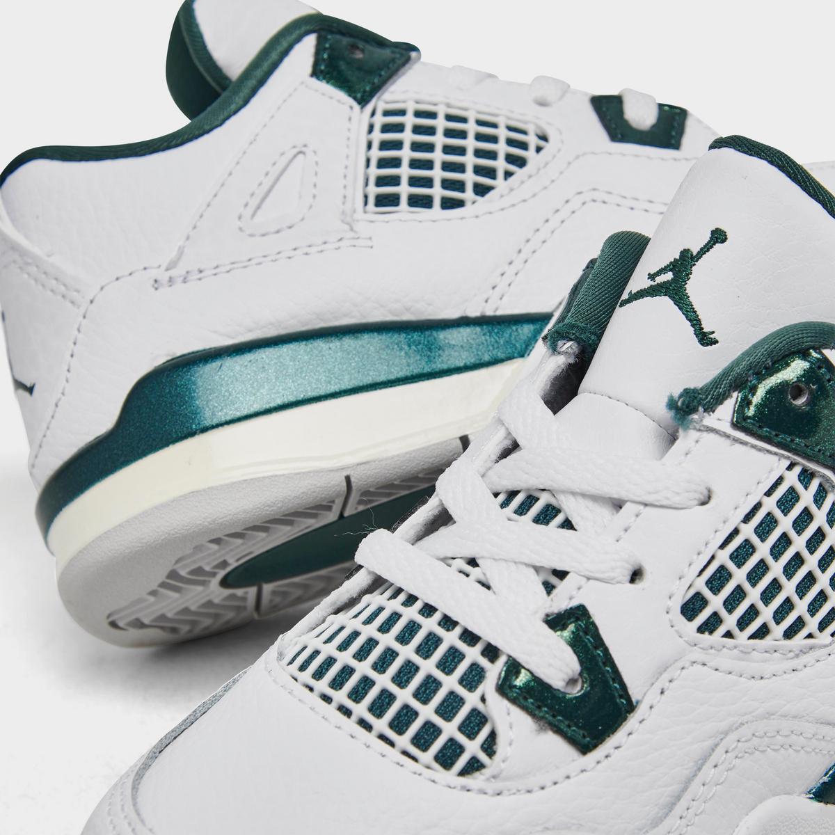 [BQ7670-103] TODDLERS AIR JORDAN RETRO 4 'OXIDIZED GREEN'