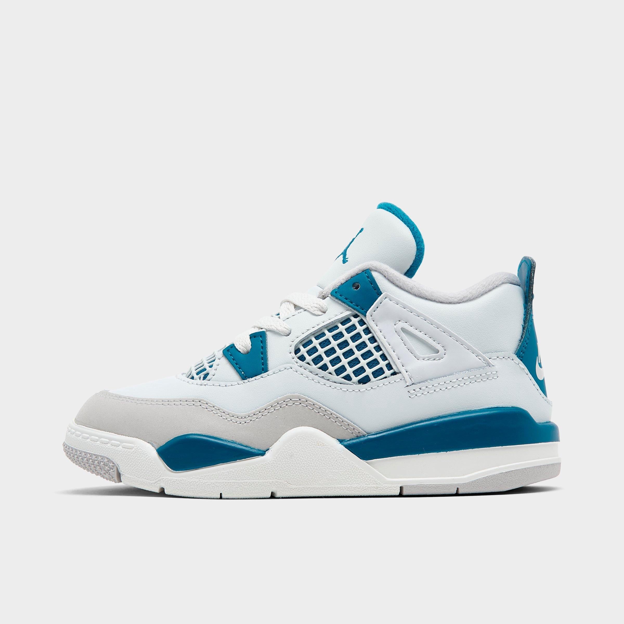 [BQ7670-141] TODDLERS AIR JORDAN RETRO 4 TD 'MILITARY BLUE' 2024