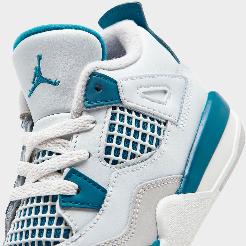 [BQ7670-141] TODDLERS AIR JORDAN RETRO 4 TD 'MILITARY BLUE' 2024