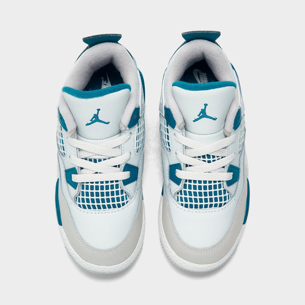 [BQ7670-141] TODDLERS AIR JORDAN RETRO 4 TD 'MILITARY BLUE' 2024