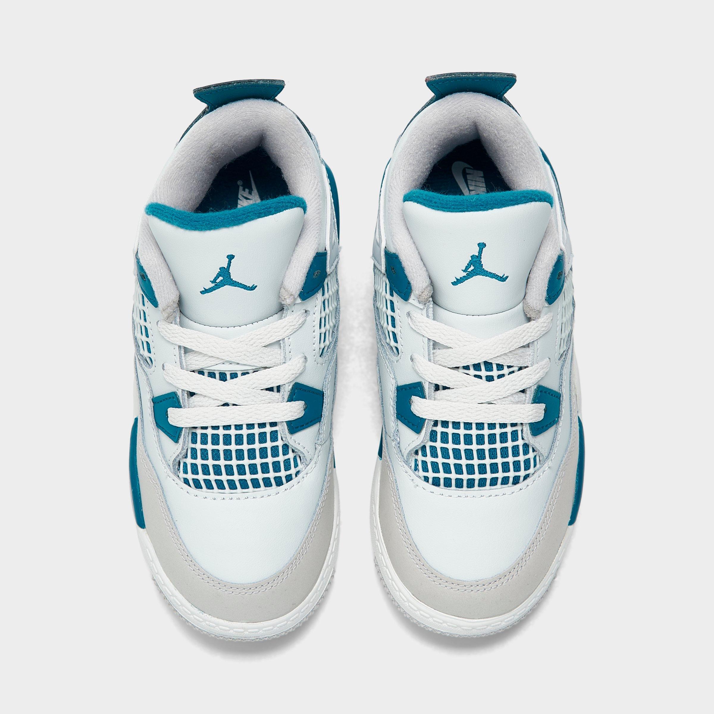 [BQ7670-141] TODDLERS AIR JORDAN RETRO 4 TD 'MILITARY BLUE' 2024