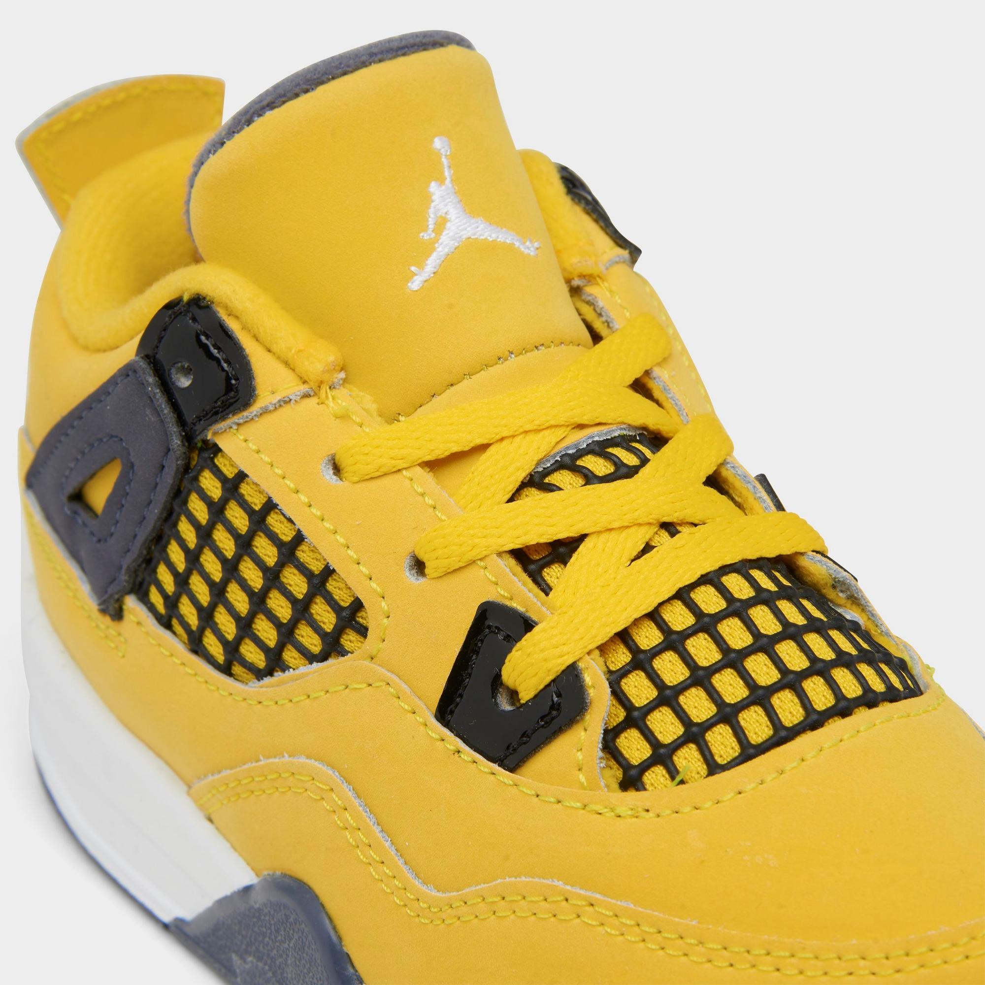 [BQ7670-700] TODDLERS AIR JORDAN RETRO 4 'LIGHTNING (2021)' (TD)