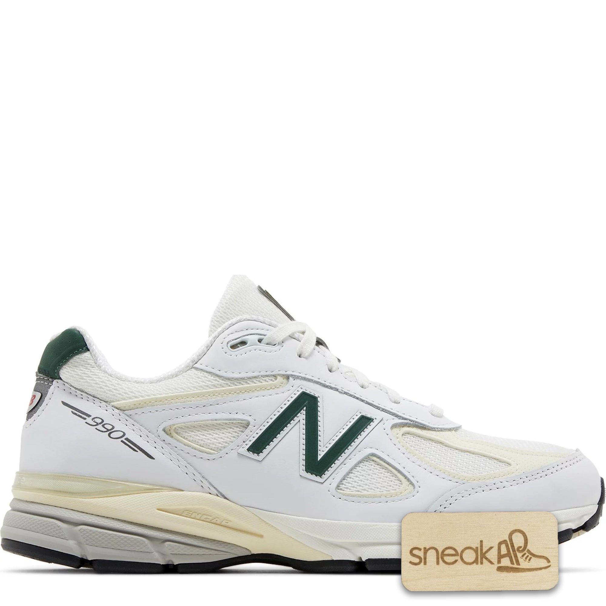 [U990TC4] Mens New Balance 990v4 'MiUSA White Green'