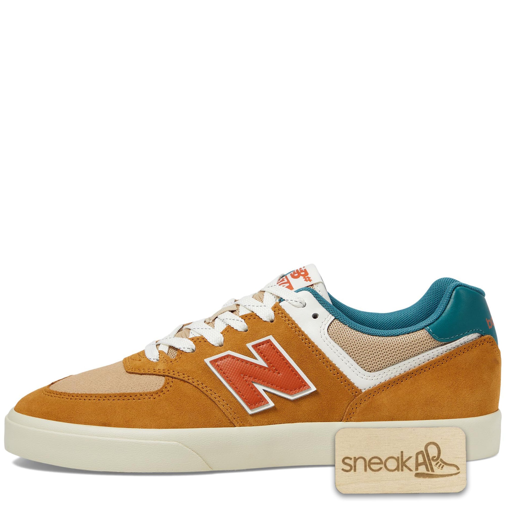 [NM574VWH] Mens New Balance NUMERIC 574 VULC 'TAN TEAL'