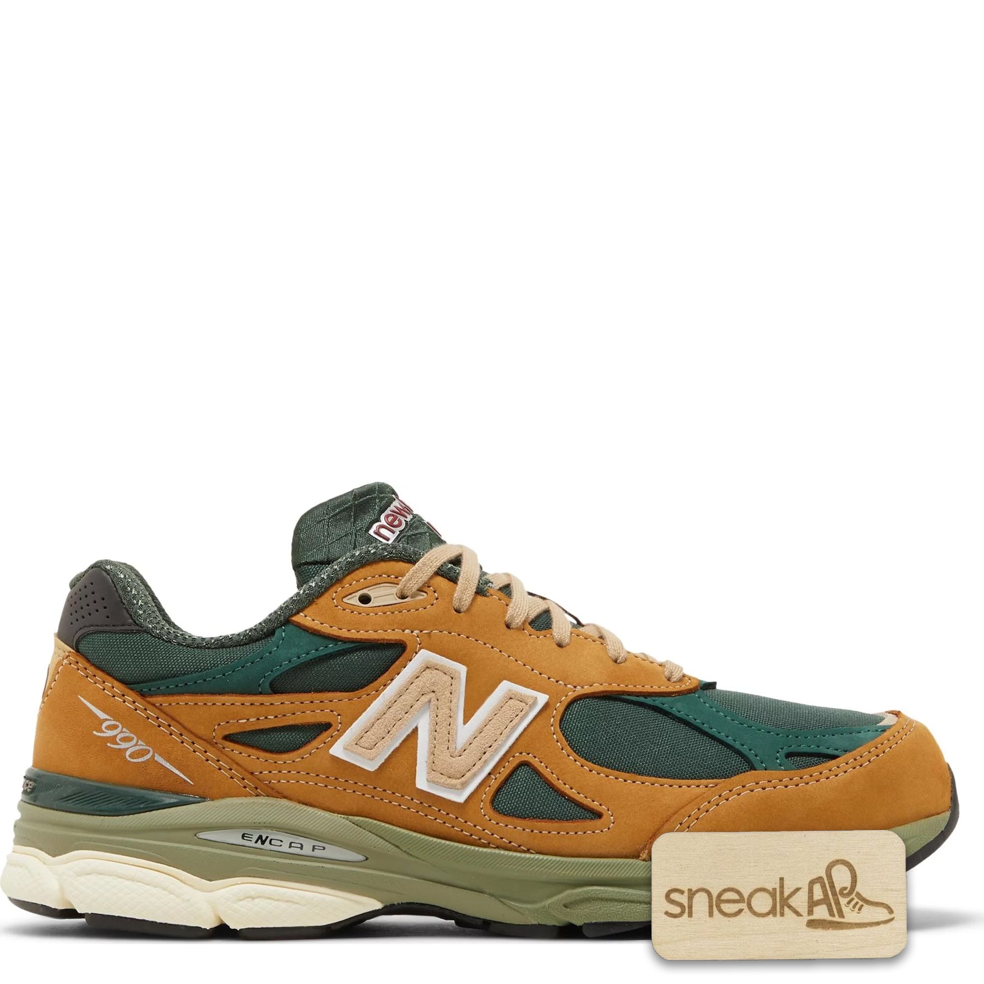 [M990WG3] Mens New Balance 990v3 'MiUSA Tan Green'