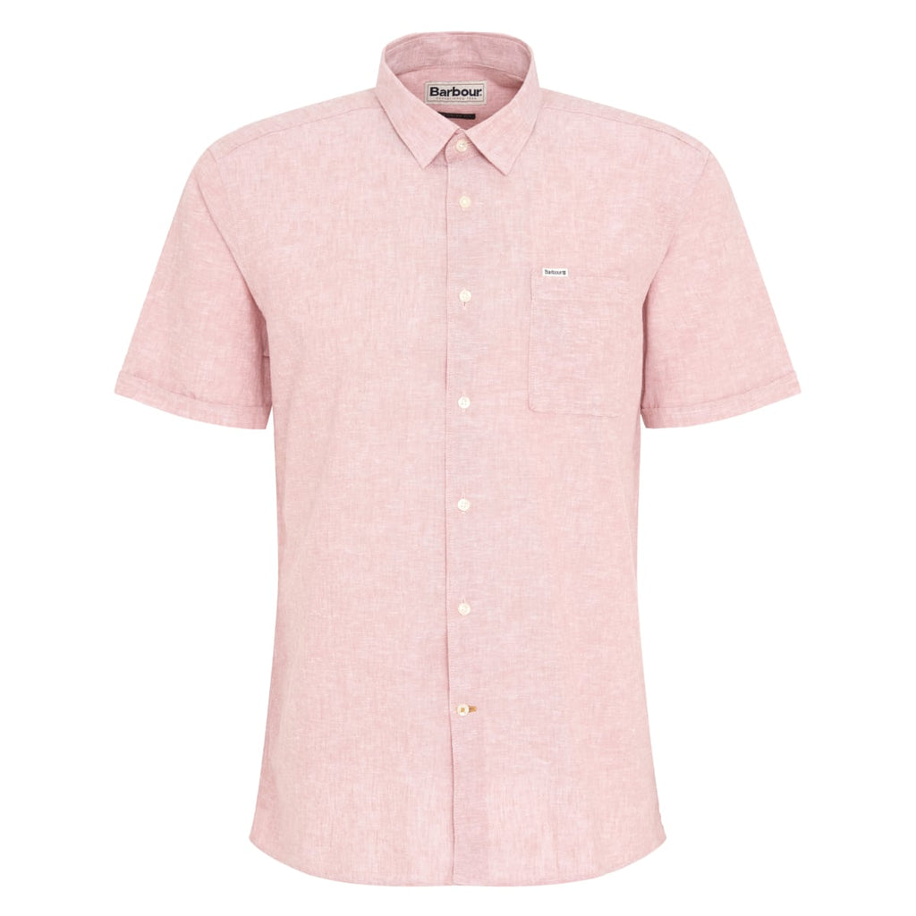 [MSH5093PI55] MENS BARBOUR REGULAR SHORT SLEEVE SUMMER BUTTON DOWN SHIRT