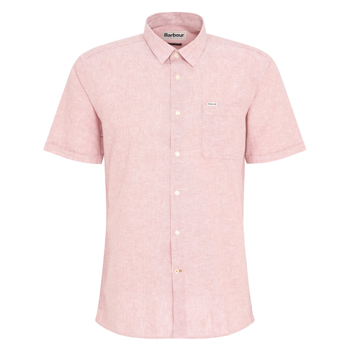 [MSH5093PI55] MENS BARBOUR REGULAR SHORT SLEEVE SUMMER BUTTON DOWN SHIRT