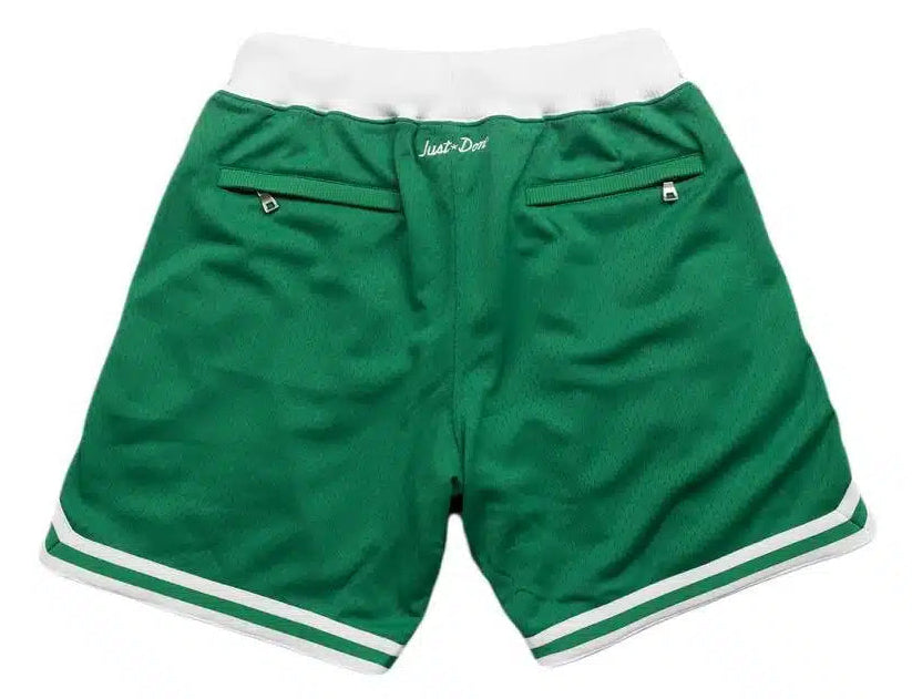 MENS MITCHELL & NESS NBA JUST DON 7IN SHORTS CELTICS
