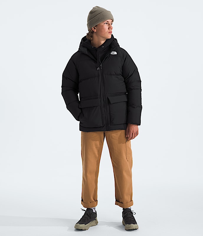 [NF0A88UWJK3] YOUTH THE NORTH FACE FLEECE-LINED SHORT PARKA