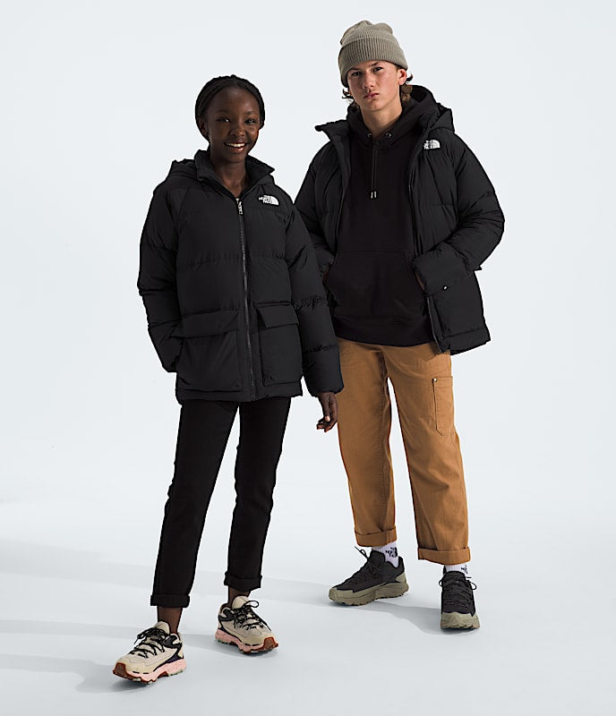[NF0A88UWJK3] YOUTH THE NORTH FACE FLEECE-LINED SHORT PARKA