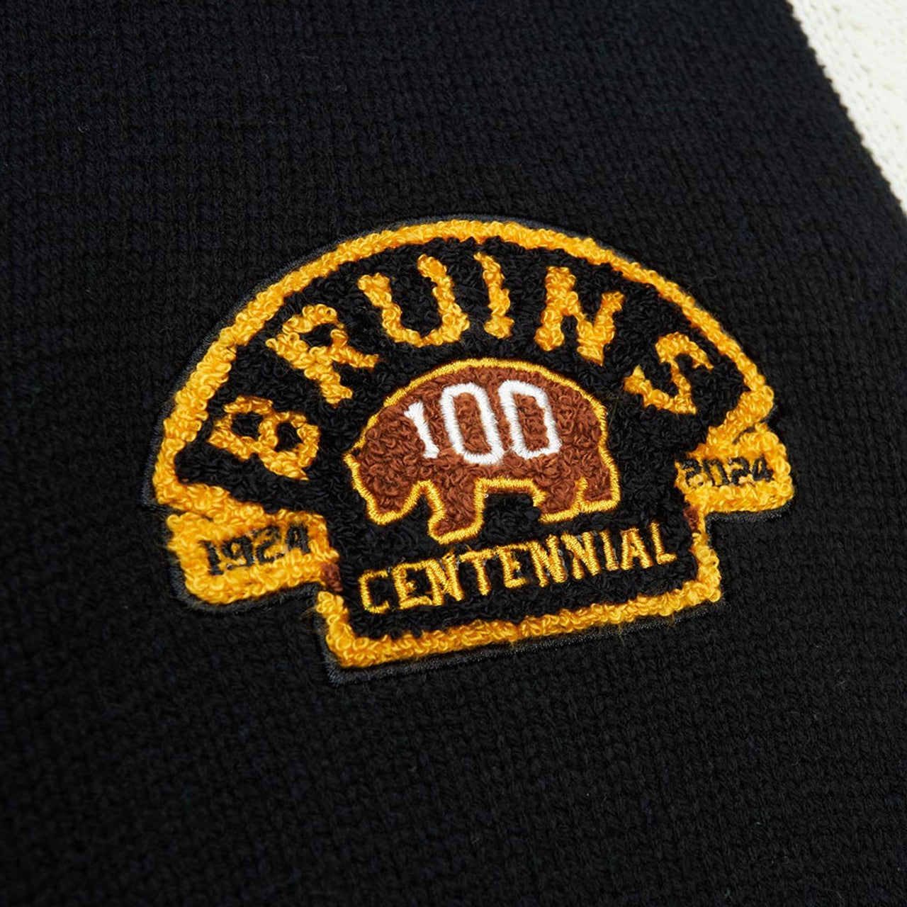 Mens Mitchell & Ness NHL 100TH ANNIVERSARY CARDIGAN SWEATER BRUINS