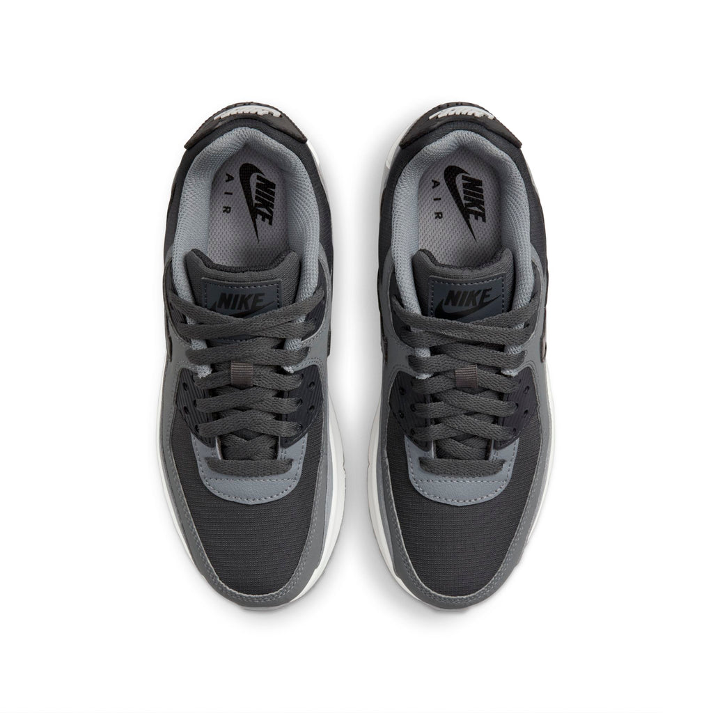 [CD6864-015] Grade School Nike AIR MAX 90 LEATHER 'ANTHRACITE DARK GREY (GS)'