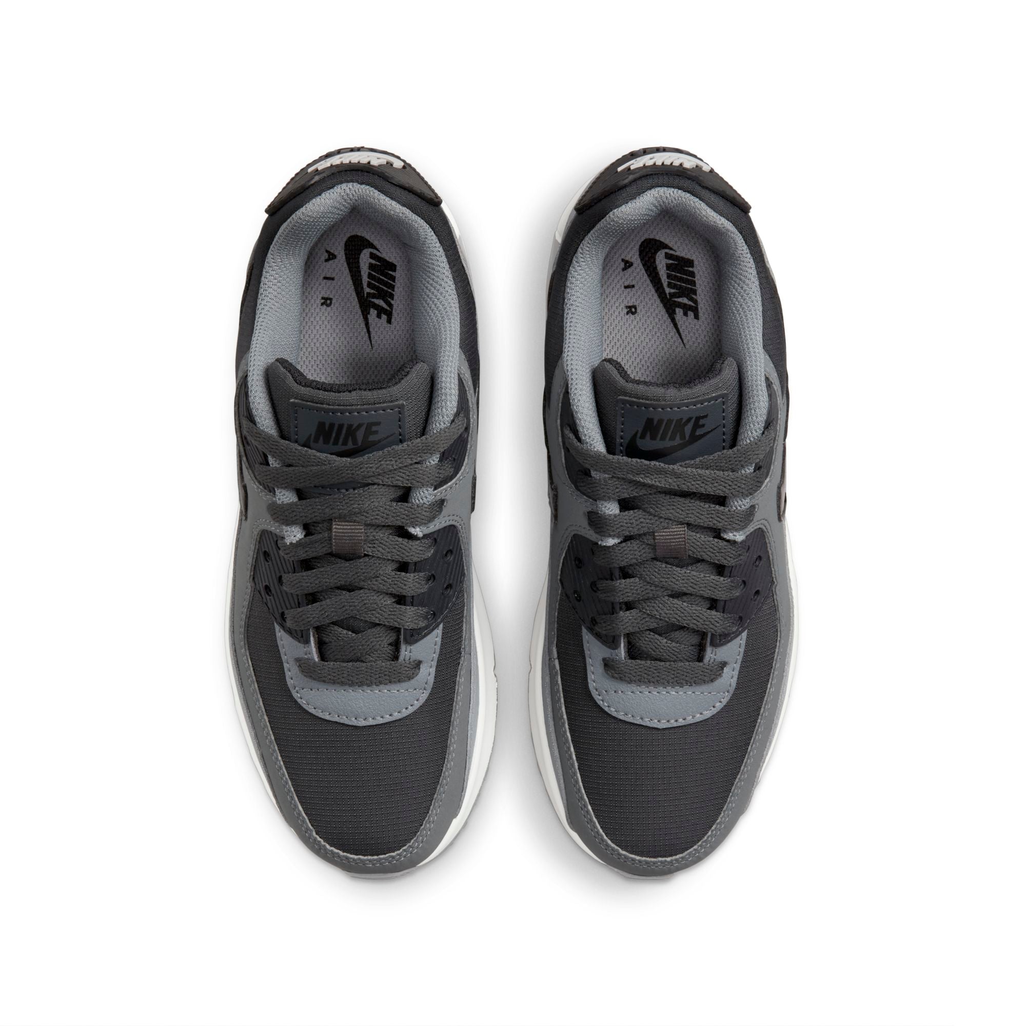 [CD6864-015] Grade School Nike AIR MAX 90 LEATHER 'ANTHRACITE DARK GREY (GS)'