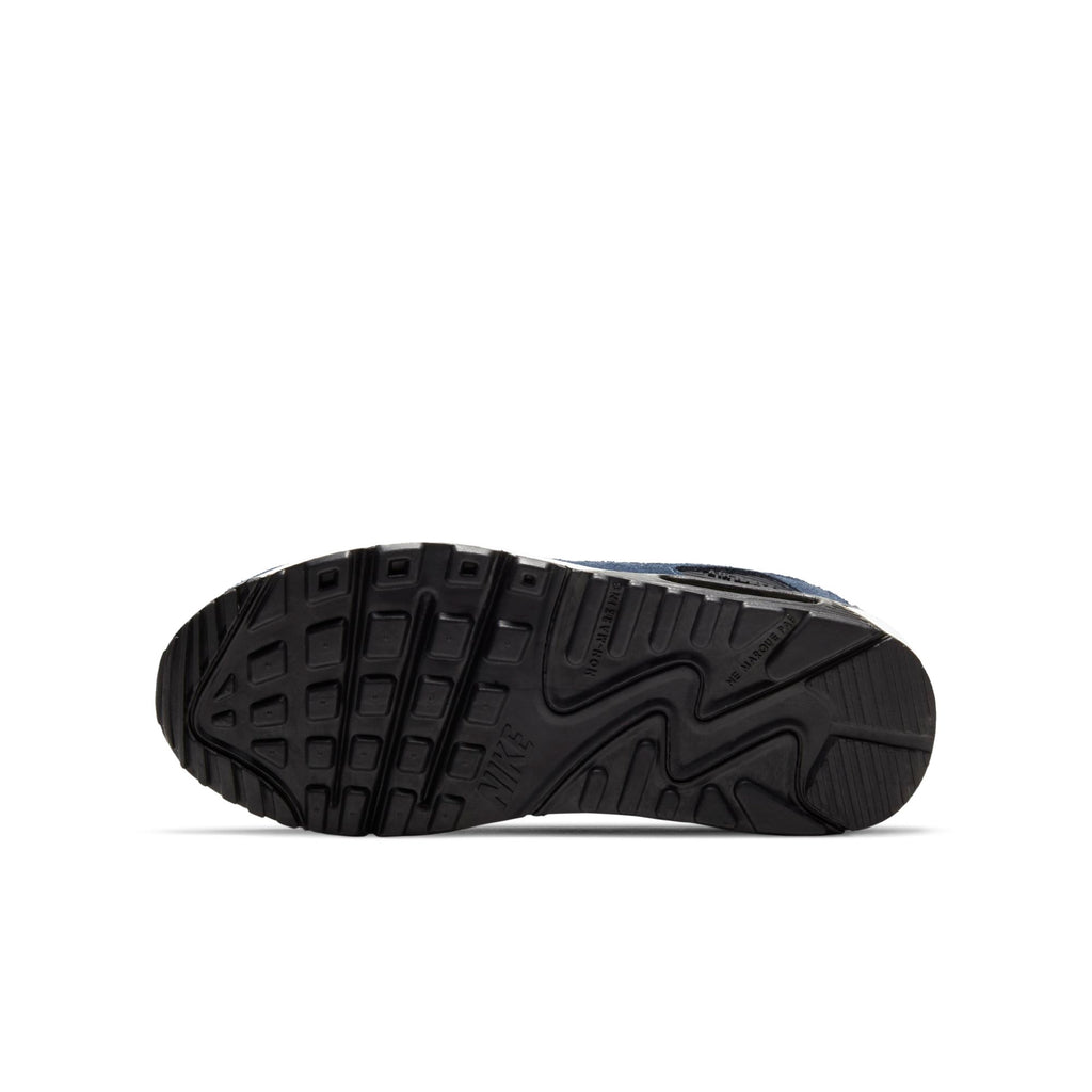 [CD6864-401] Grade School Nike AIR MAX 90 LEATHER 'MIDNIGHT NAVY VOLT (GS)'