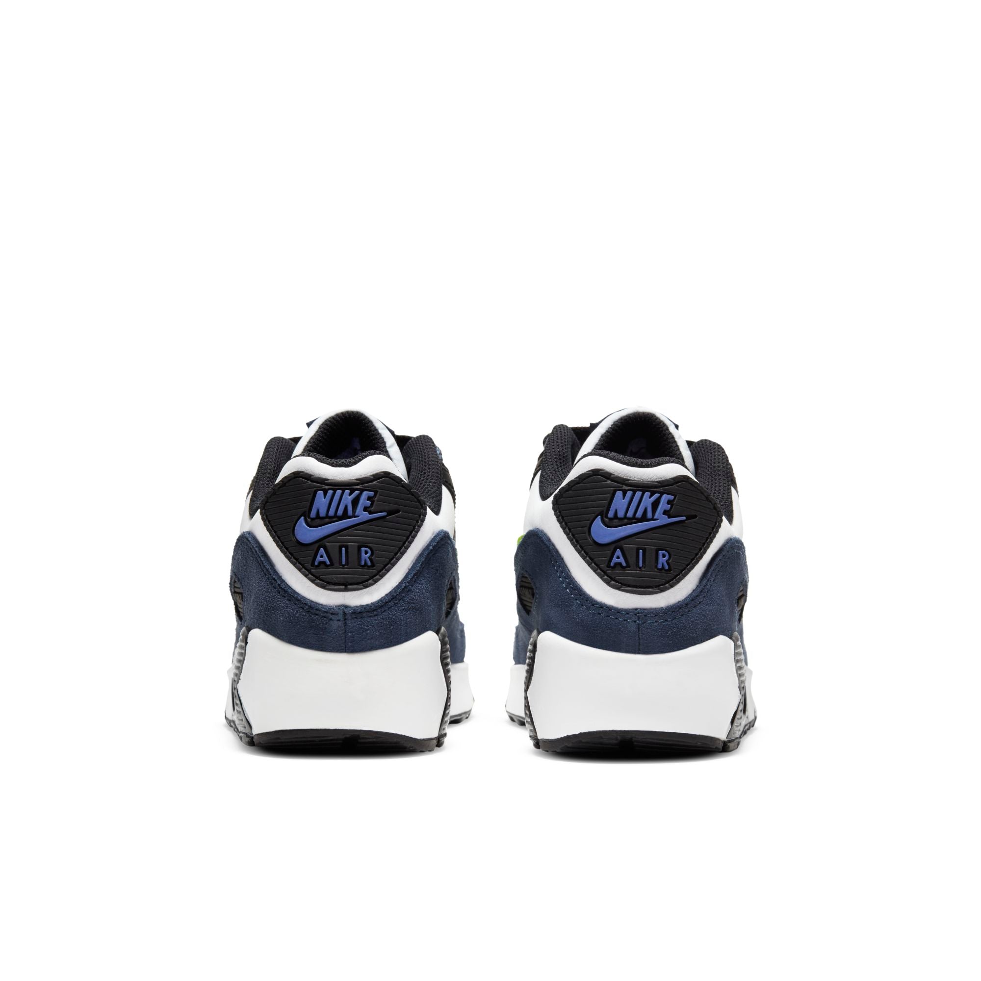 [CD6864-401] Grade School Nike AIR MAX 90 LEATHER 'MIDNIGHT NAVY VOLT (GS)'