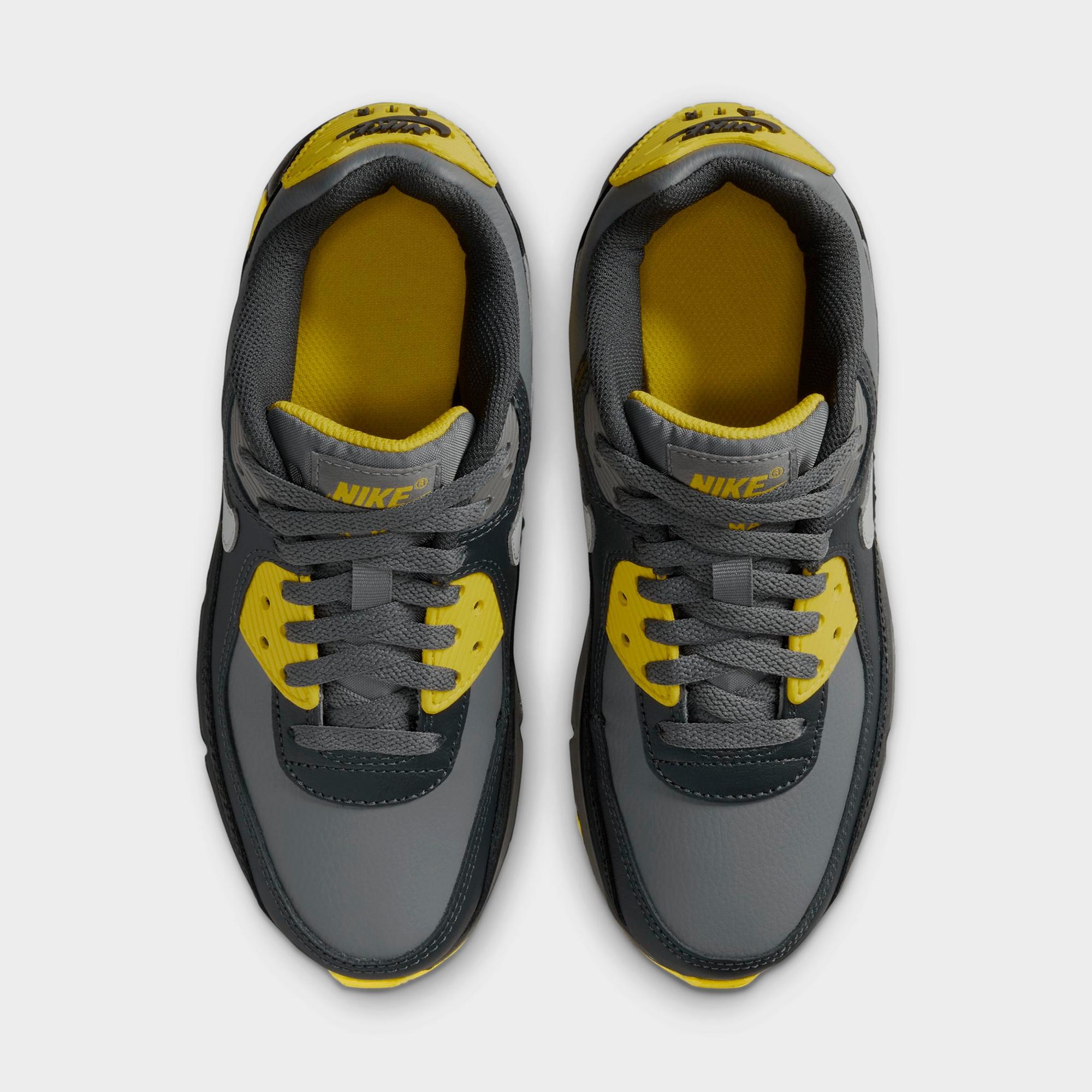 [CD6864-702] GRADE SCHOOL NIKE AIR MAX 90 LTR 'SMOKE GREY LIGHT SILVER (GS)'