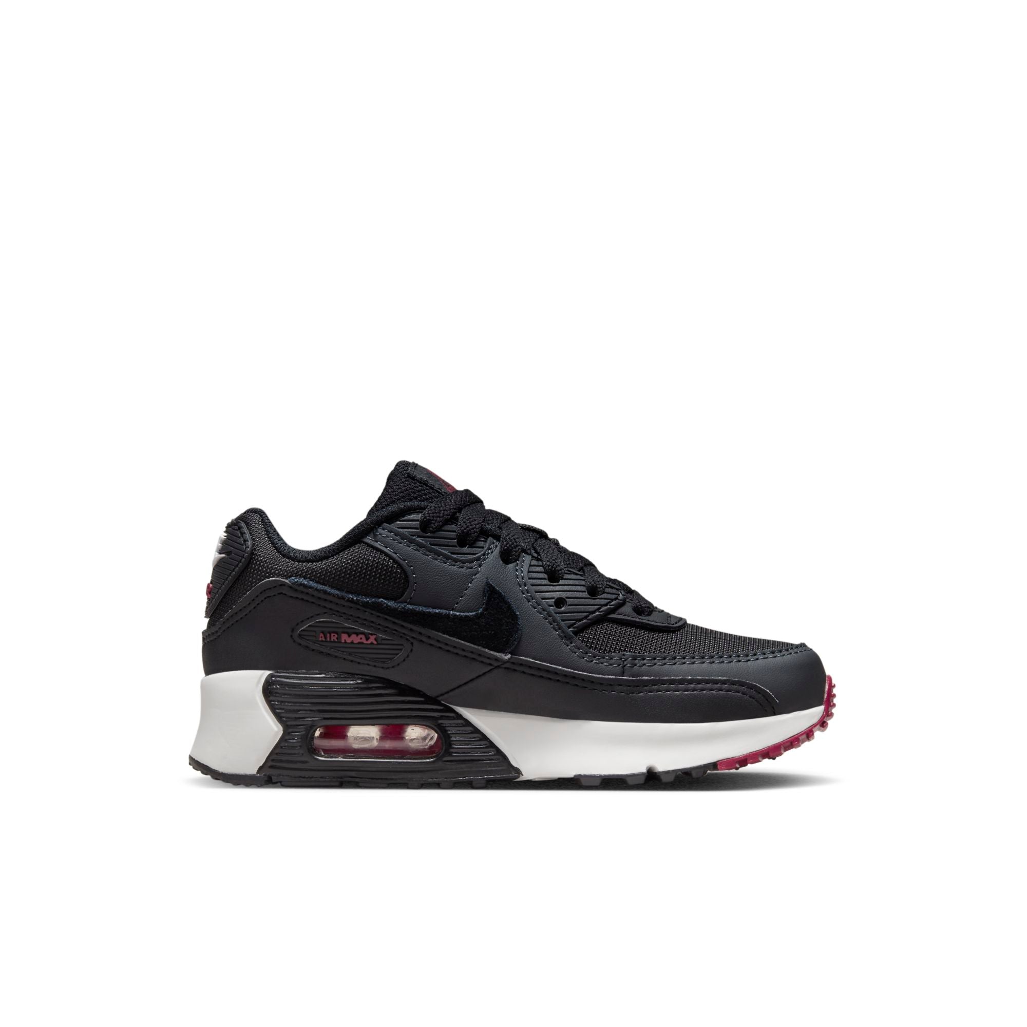 [CD6867-022] Preschool Nike AIR MAX 90 LTR 'ANTHRACITE TEAM RED (PS)'