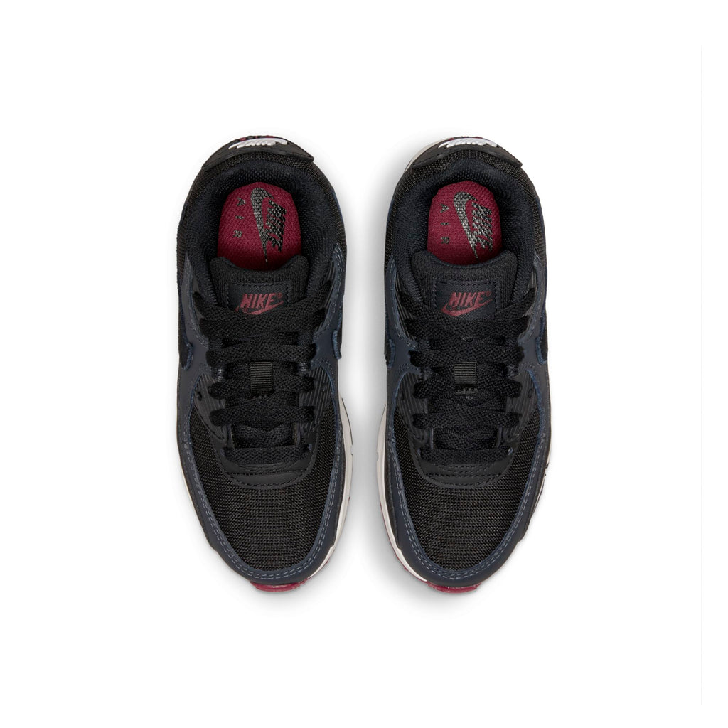 [CD6867-022] Preschool Nike AIR MAX 90 LTR 'ANTHRACITE TEAM RED (PS)'