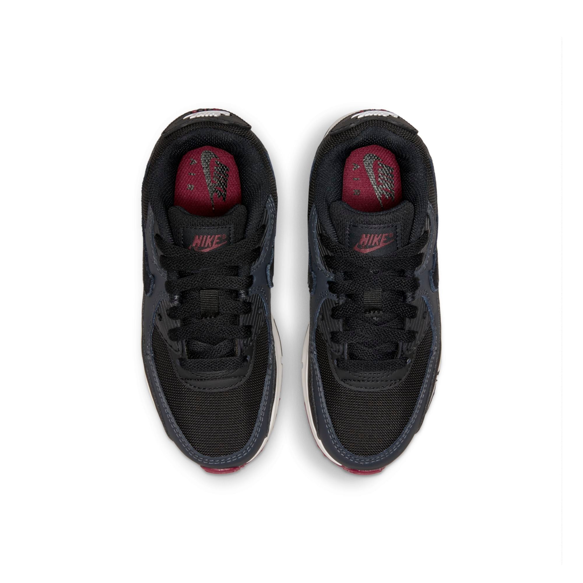 [CD6867-022] Preschool Nike AIR MAX 90 LTR 'ANTHRACITE TEAM RED (PS)'