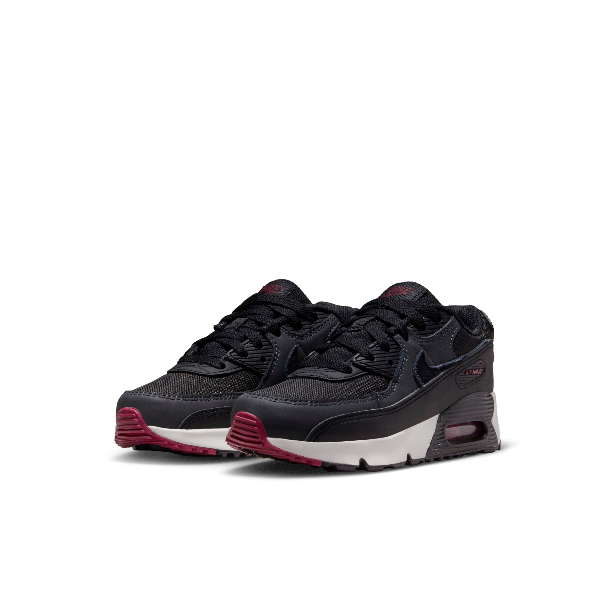 [CD6867-022] Preschool Nike AIR MAX 90 LTR 'ANTHRACITE TEAM RED (PS)'