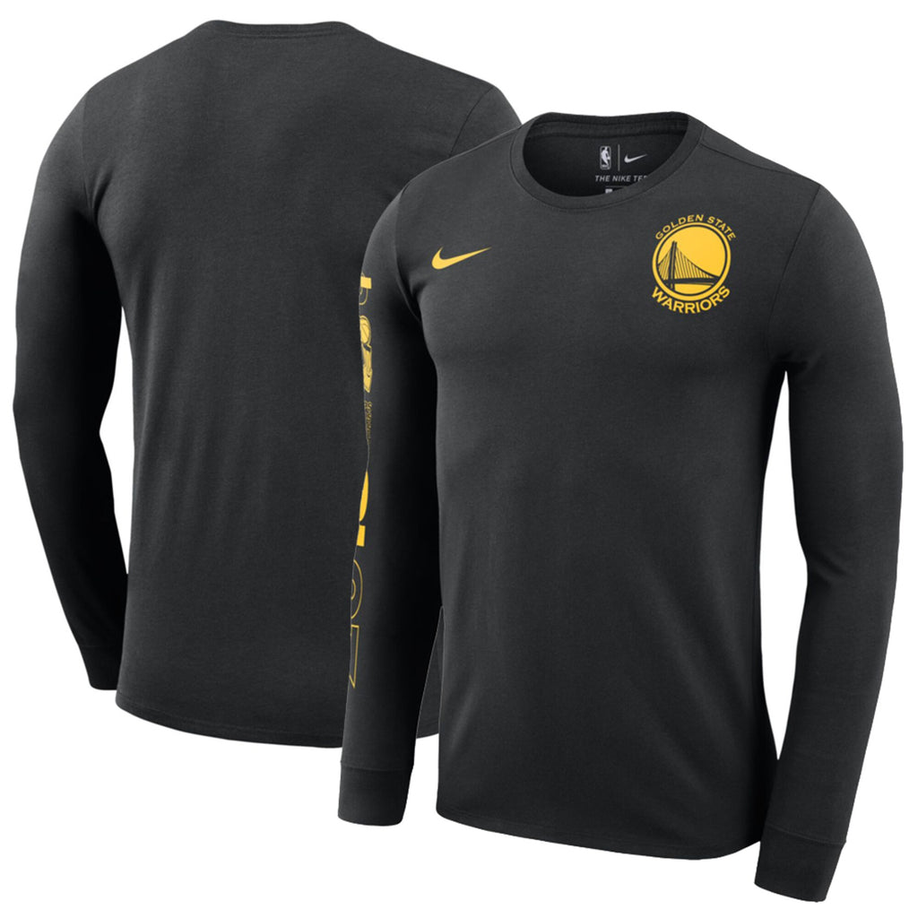 [CHAMP18LONGSLEEVE] Mens Nike NBA GSW 2018 Finals Champions Celebration Year DFCT Long Sleeve T-Shirt