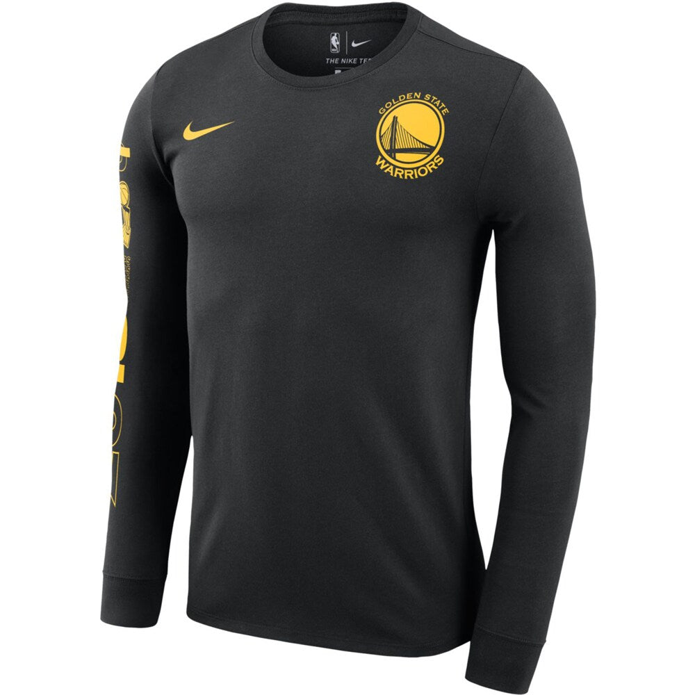 [CHAMP18LONGSLEEVE] Mens Nike NBA GSW 2018 Finals Champions Celebration Year DFCT Long Sleeve T-Shirt