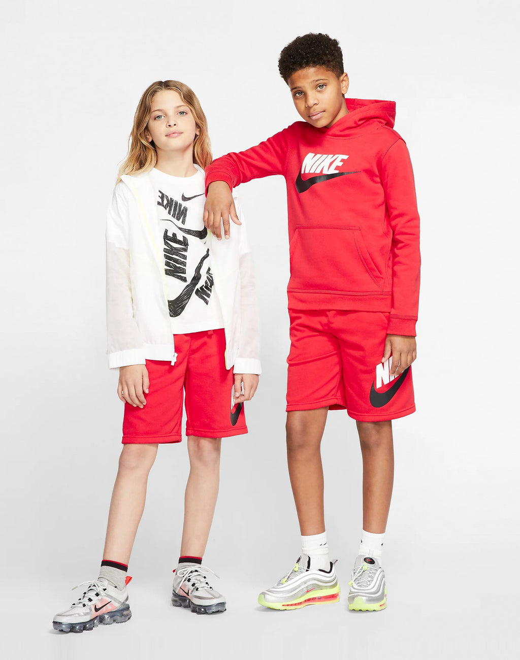 [CK0509-657] YOUTH NIKE SPORTSWEAR CLUB + HBR FLEECE SHORTS