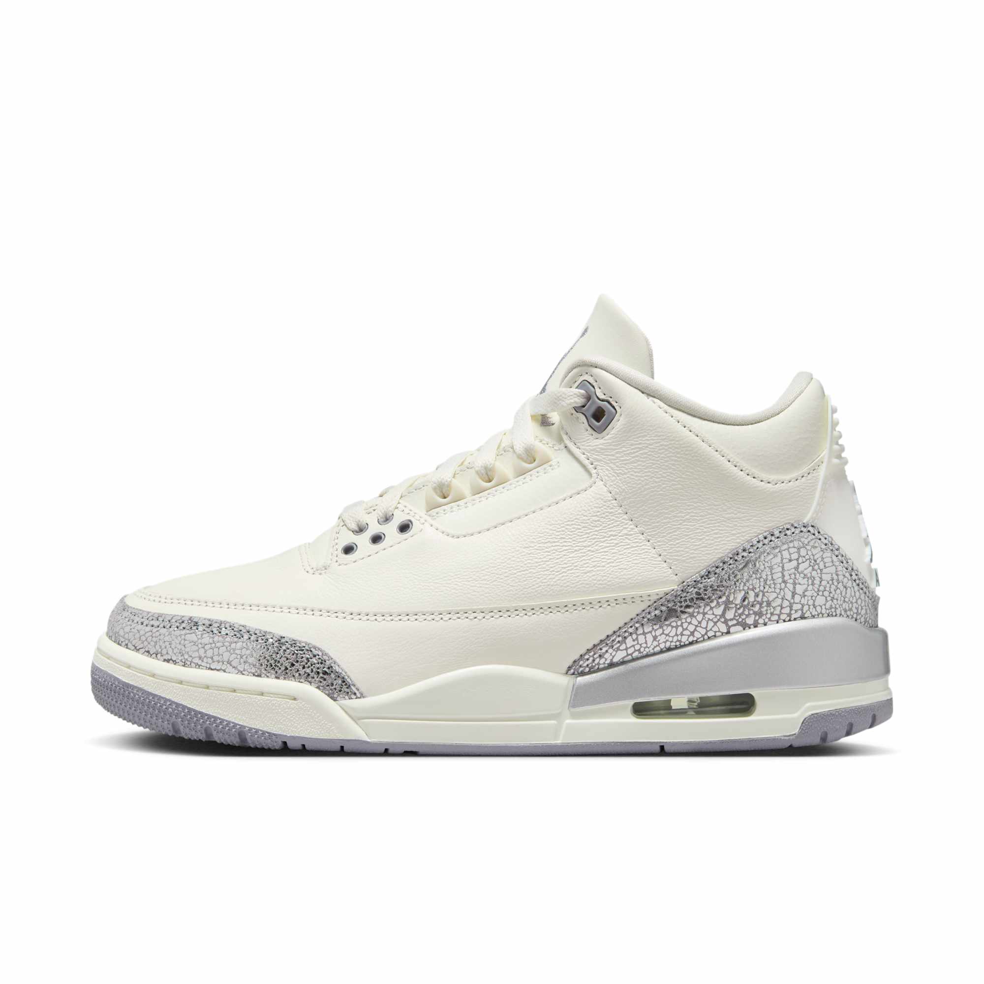 [CK9246-100] Womens Air Jordan RETRO 3 'Sail Cement Grey '