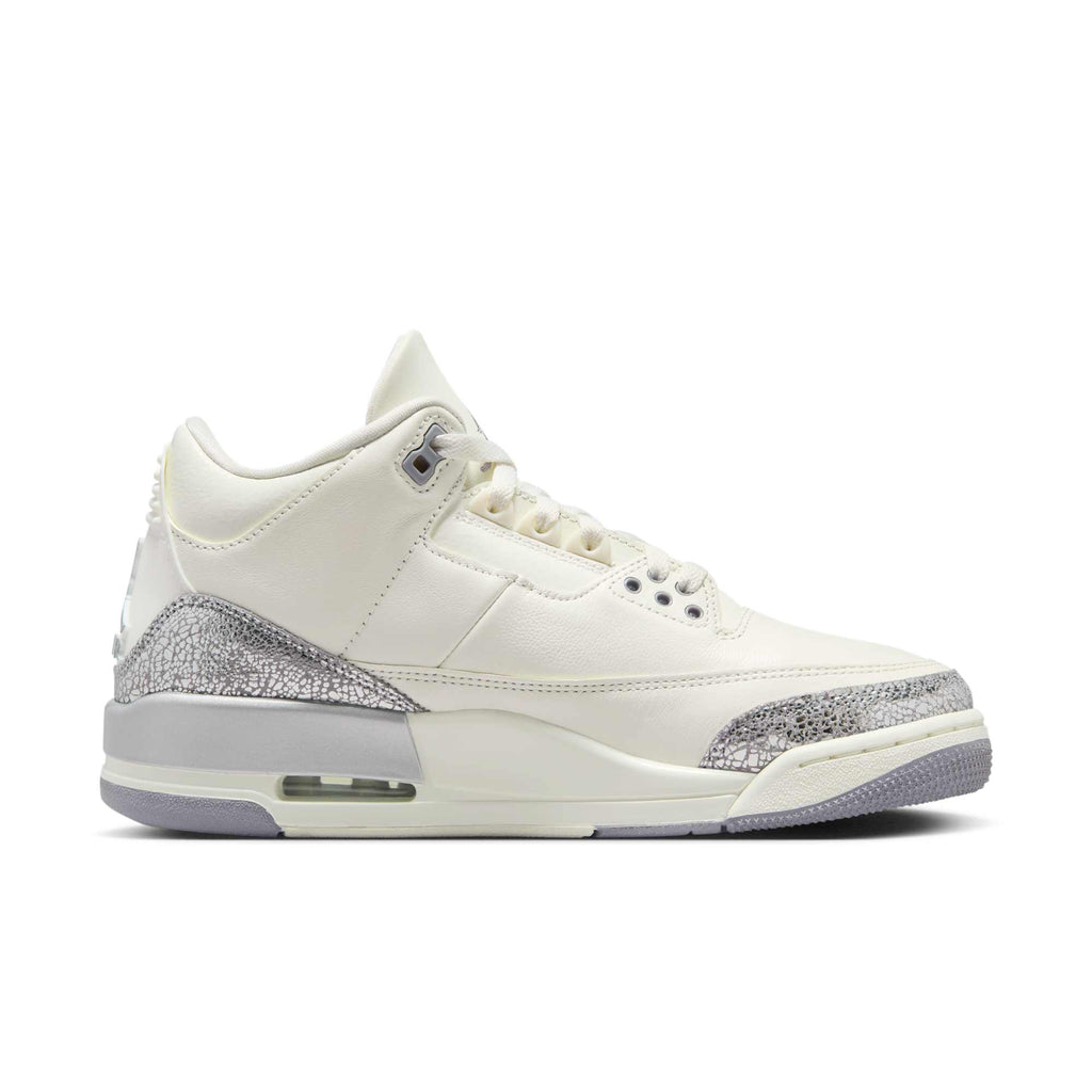 [CK9246-100] Womens Air Jordan RETRO 3 'Sail Cement Grey '