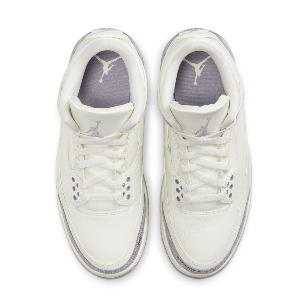 [CK9246-100] Womens Air Jordan RETRO 3 'Sail Cement Grey '