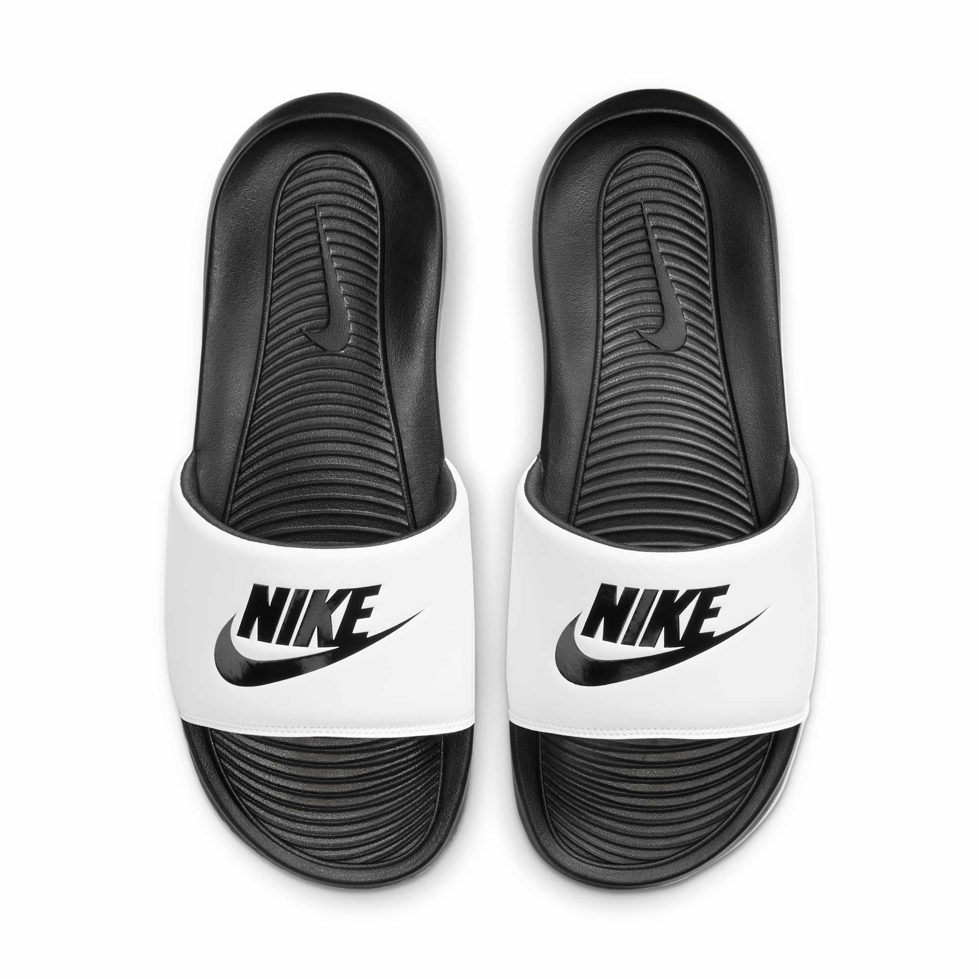 [CN9675-005] MENS NIKE VICTORI ONE SLIDE 'WHITE BLACK'