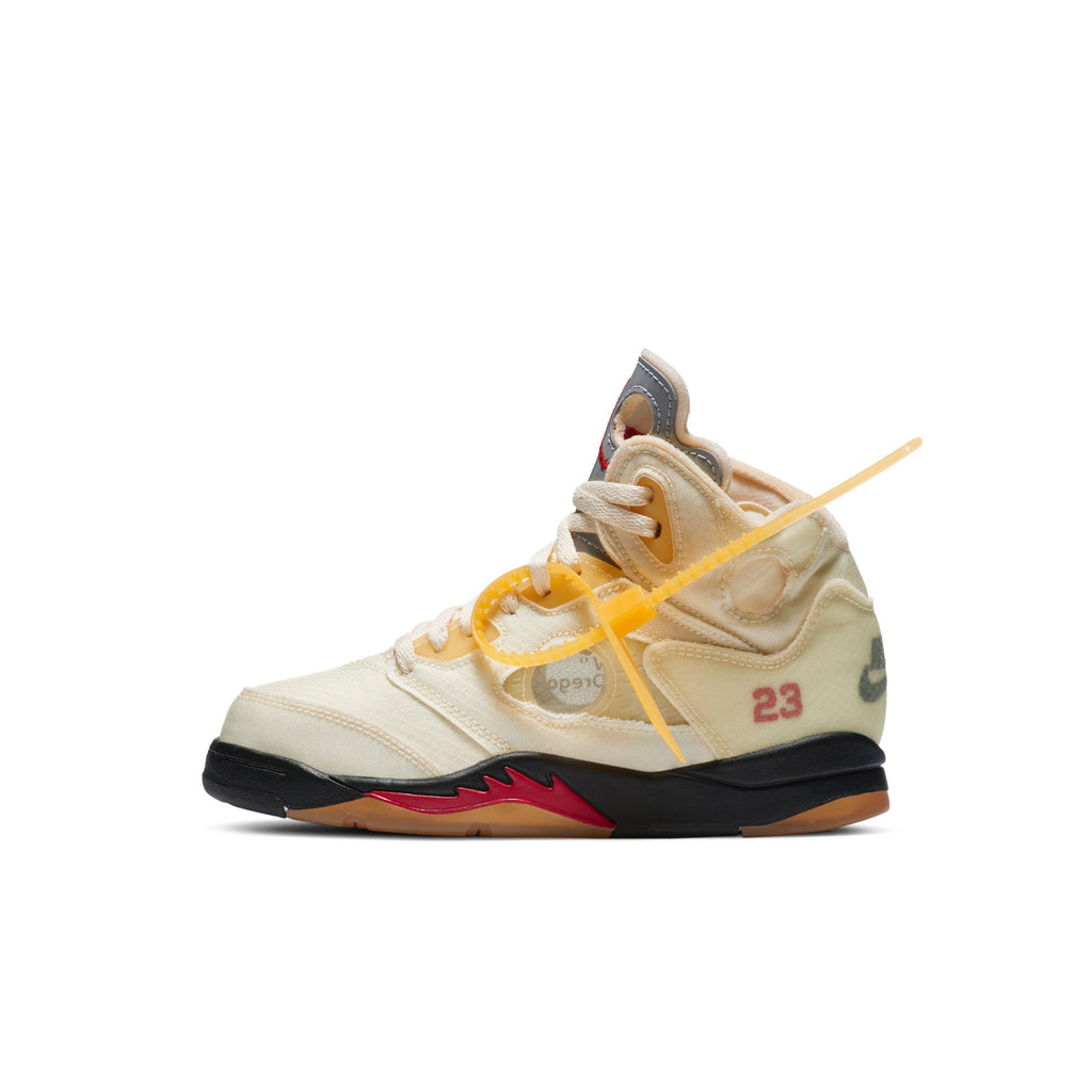 [CV4827-100] Preschool Air Jordan Retro 5 'Off-White Sail' (PS)