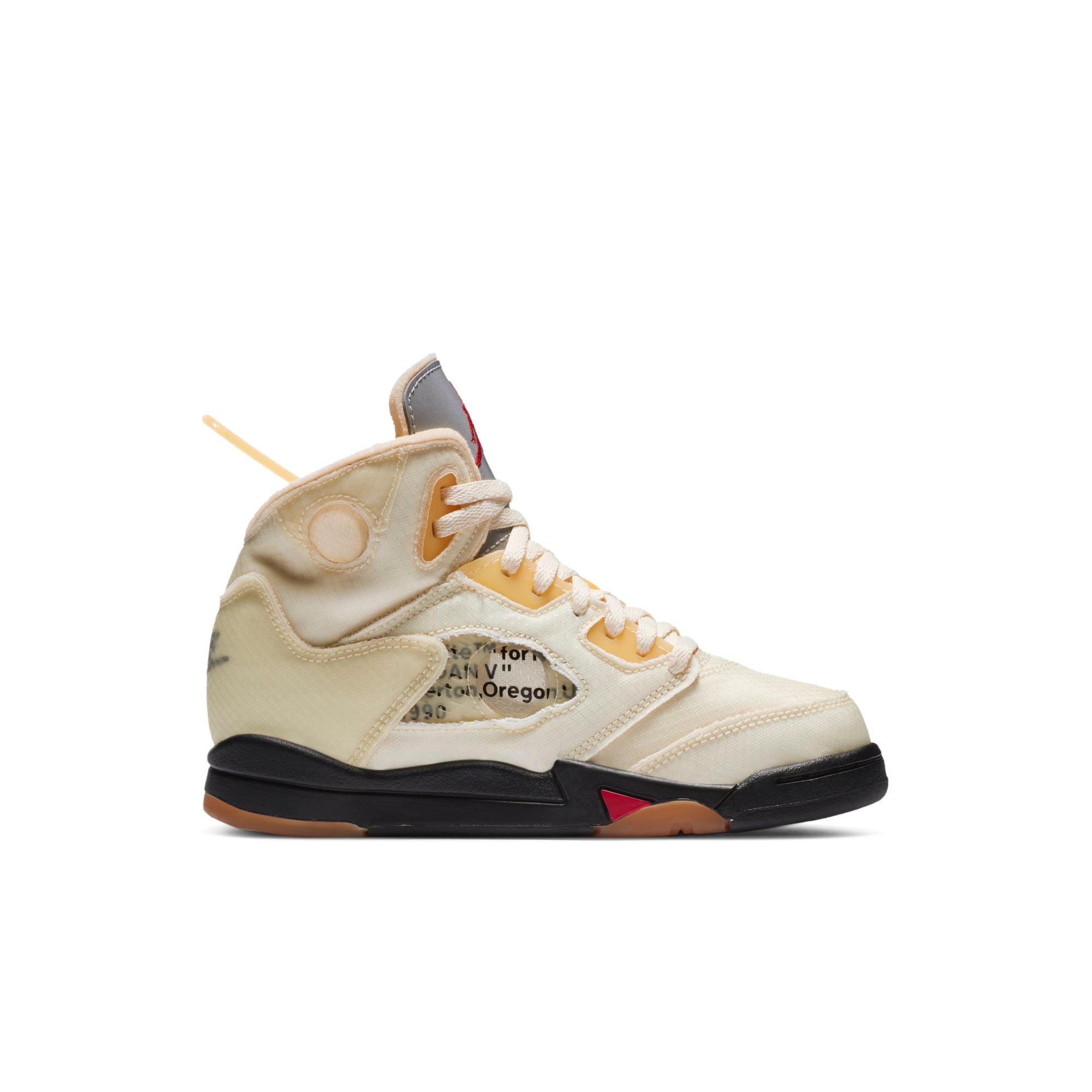 [CV4827-100] Preschool Air Jordan Retro 5 'Off-White Sail' (PS)