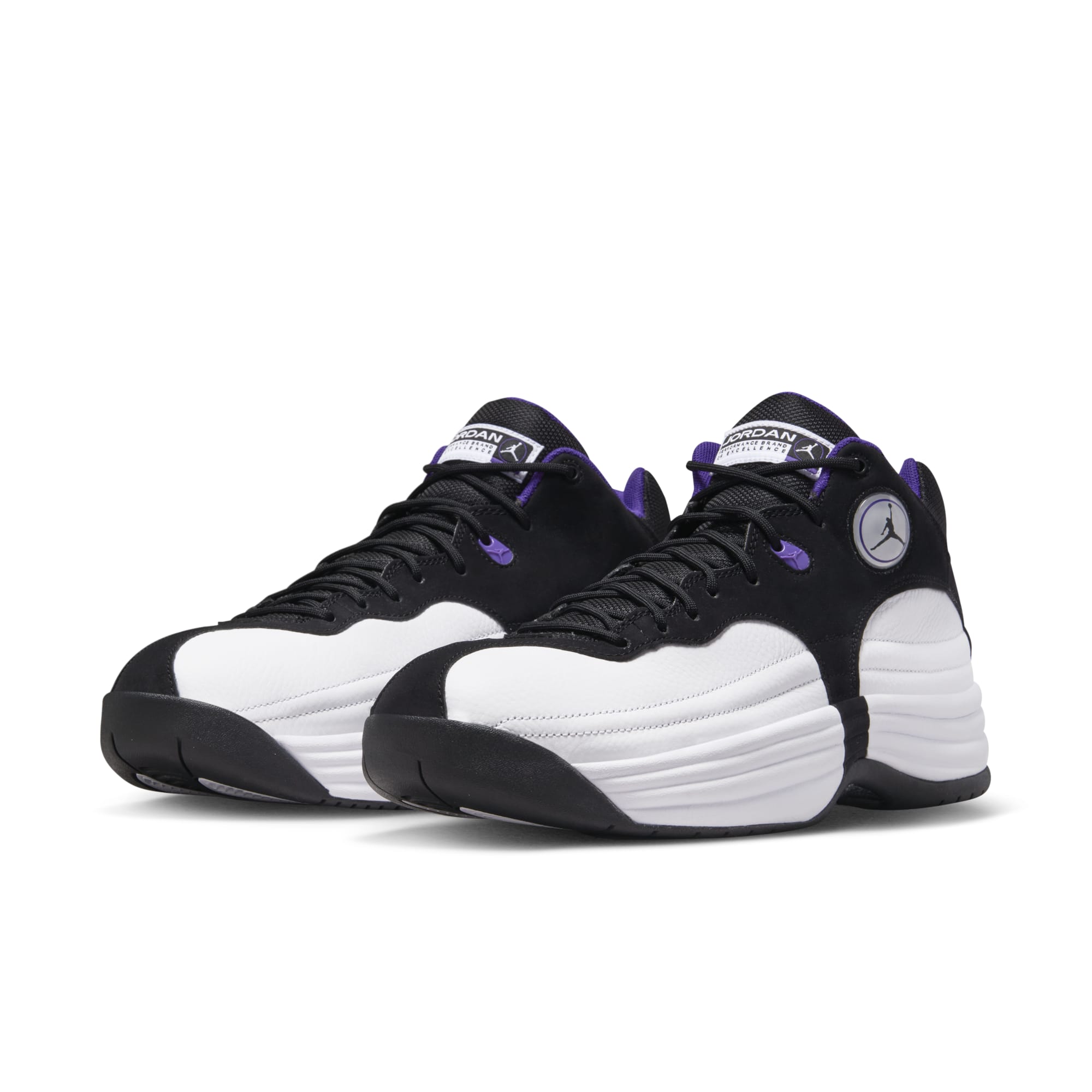 [CV8926-105] Mens Air Jordan RETRO JUMPMAN TEAM 1 'WHITE BLACK FIELD PURPLE'