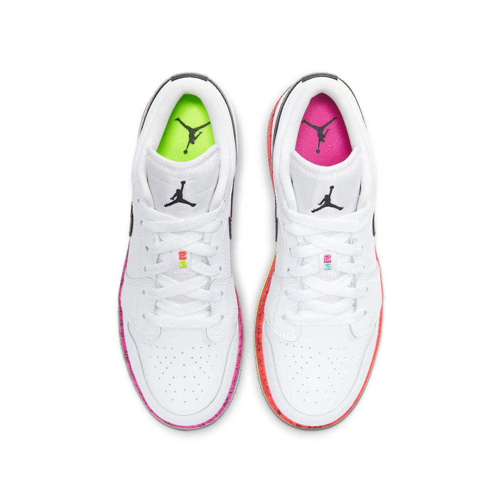 [CV9548-100] Grade School Air Jordan Retro 1 Low 'Multi-Color Midsoles White' (GS)