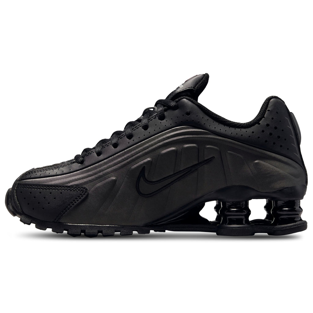 [CW2626-003] GRADE SCHOOL NIKE SHOX R4 'BLACK BRIGHT CRIMSON'