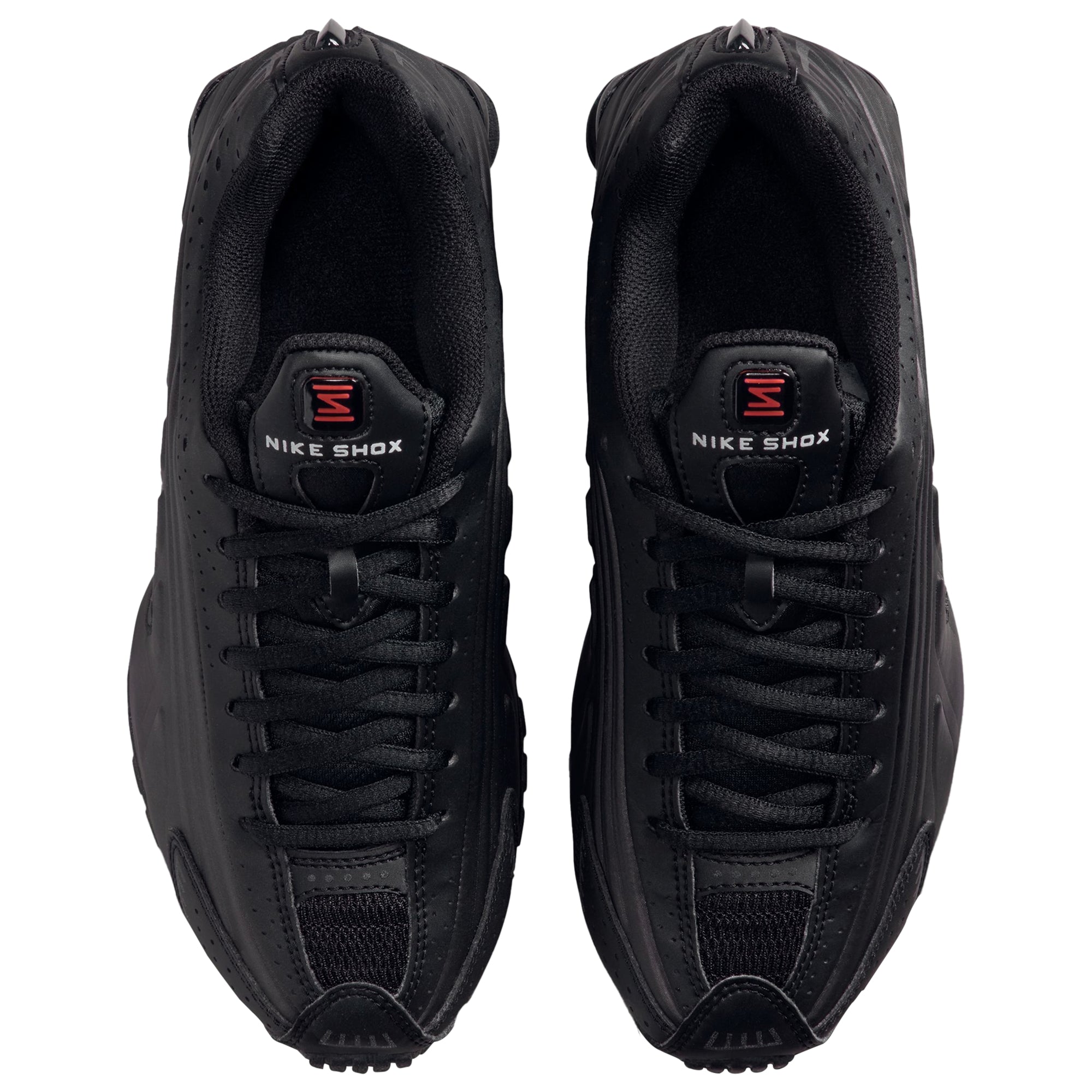 [CW2626-003] GRADE SCHOOL NIKE SHOX R4 'BLACK BRIGHT CRIMSON'