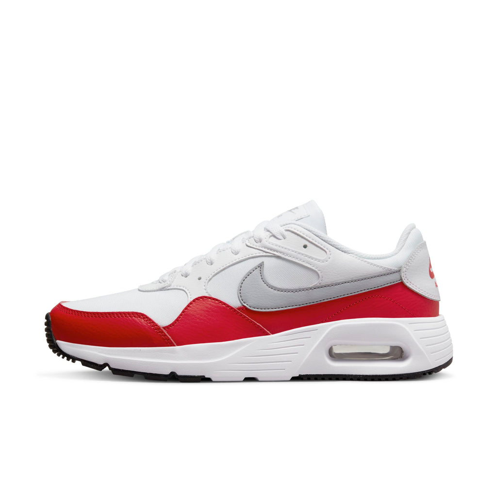 [CW4555-107] Mens Nike AIR MAX SC 'WHITE UNIVERSITY RED WOLF GREY'