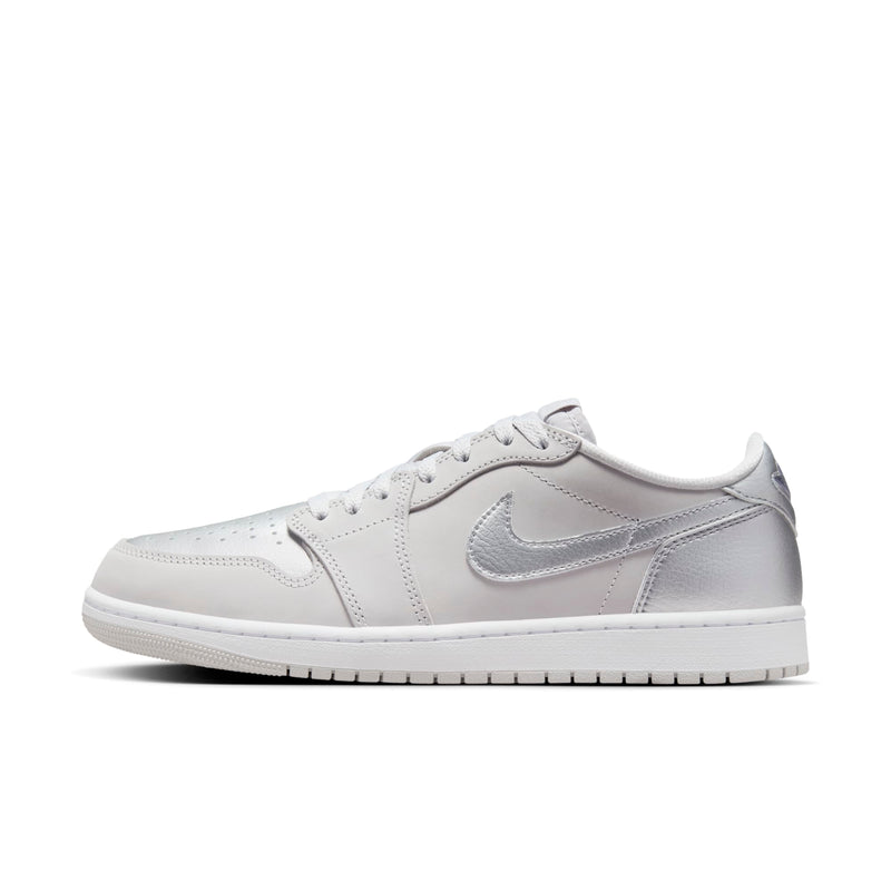[CZ0790-002] Mens Air Jordan RETRO 1 LOW OG 'METALLIC SILVER'