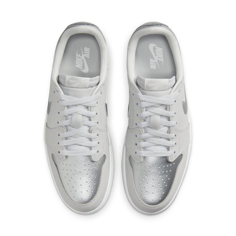 [CZ0790-002] Mens Air Jordan RETRO 1 LOW OG 'METALLIC SILVER'